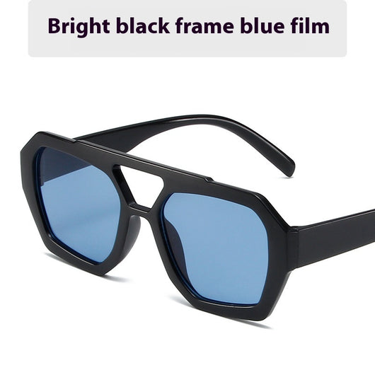 Minimalist square fashion sunglasses with a tortoiseshell frame and light brown lenses, angled view. - Image 11