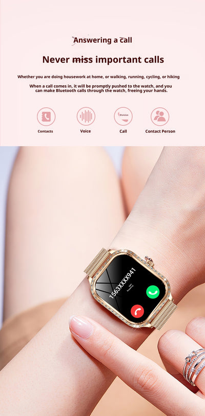 Reloj Inteligente MK88 para Mujer con Llamadas Bluetooth y Monitoreo de Salud - Image 11