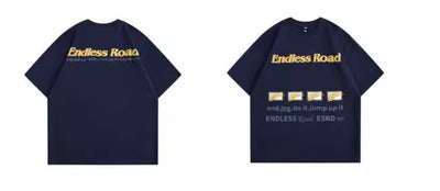 Camiseta de Algodón Estampada Estilo Americano para Mujer - Image 9