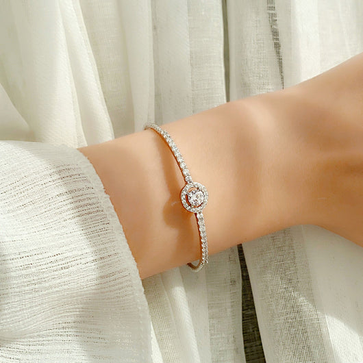 Pulsera de Plata 925 con Moissanita - Diseño Coreano Elegante para Mujer - Image 8