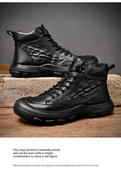 Botas Martin de Cuero Premium para Hombre con Cierre y Suela Antideslizante - Image 8