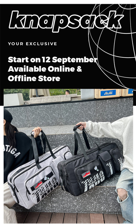 Bolsa Deportiva para Bádminton y Tenis de Gran Capacidad para Hombre y Mujer - Image 8