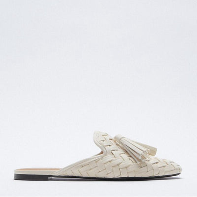 Pantuflas Tejidas a Mano con Punta Cuadrada para Mujer - Image 7