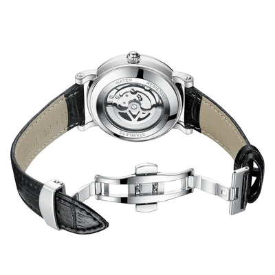 Reloj Mecánico Automático de Lujo con Esfera Hueca, Cristal Luminoso e Impermeable - Image 3