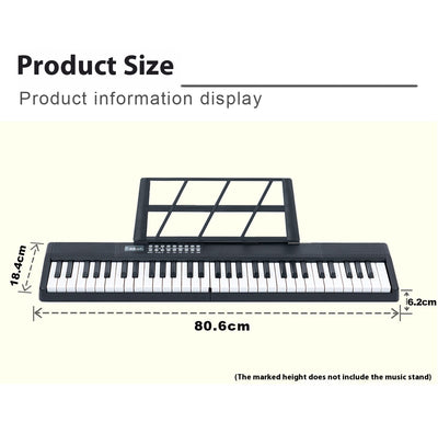 Piano Digital Portátil Plegable 61 Teclas con Carga Inteligente - Image 18