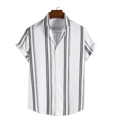 Camisa Casual de Rayas Personalizables para Hombre - Image 8