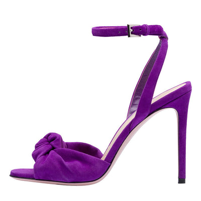 Pantuflas de Tacón Alto con Nudo Fashion - Image 3