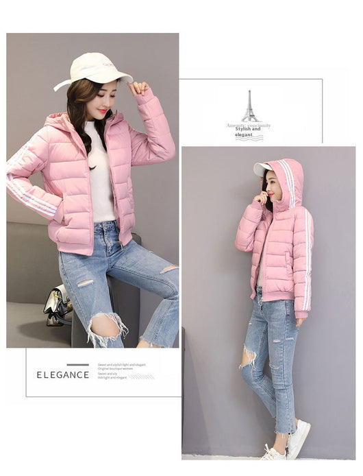 Chaqueta de Algodón Corta con Capucha - Abrigo Slim Fit para Invierno - Image 29