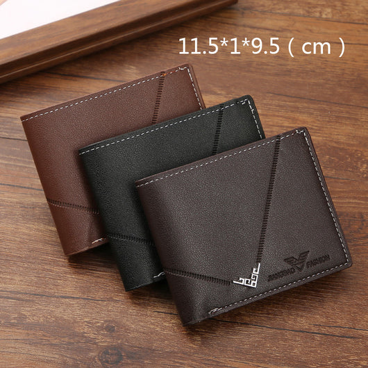 Billetera Corta para Hombre con Diseño Texturizado y Múltiples Compartimentos - Image 7