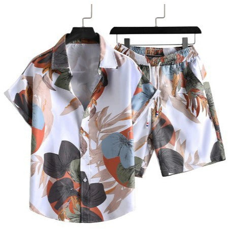 Camisa Havaiana Casual com Estampa Digital 3D - Manga Curta