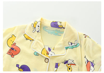 Pijama Infantil Estilo Coreano de Algodón con Cuello - Image 19