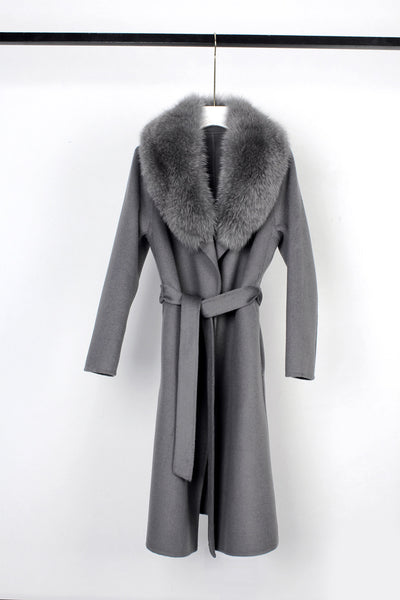 Abrigo de Lana Reversible Doble Faz con Cinturón - Corte Slim Otoño Invierno - Image 24