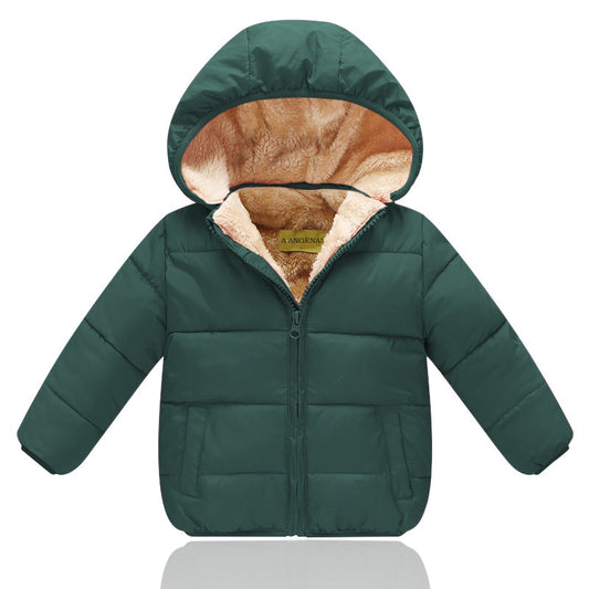 Abrigo Infantil con Capucha de Algodón Grueso y Forro Polar - Image 2