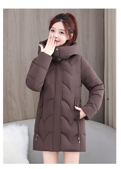 Abrigo Acolchado de Algodón Suelto Talla Pequeña Premium - Image 17
