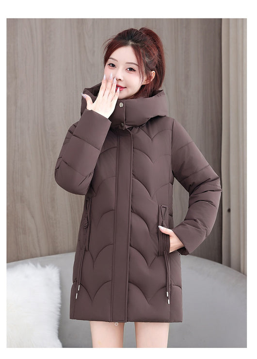 Abrigo Acolchado de Algodón Suelto Talla Pequeña Premium - Image 17
