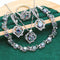 Conjunto de Joyería Elegante: Anillo, Collar, Aretes y Pulsera