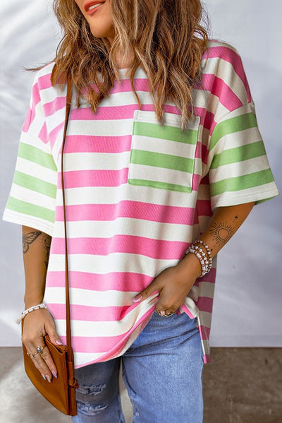 Camiseta Suelta Dopamina Mujer - Cuello Redondo Casual Europeo - Image 12