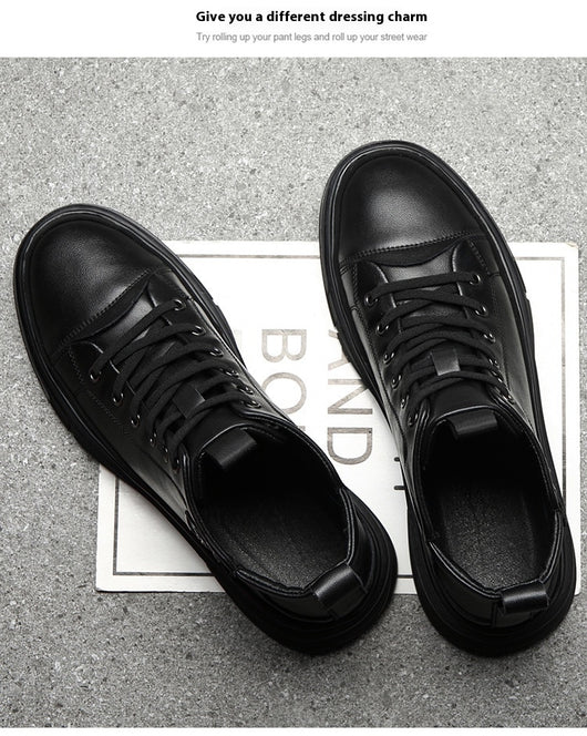 Botas Altas de Cuero para Hombre - Zapatos Casuales Invierno - Image 20