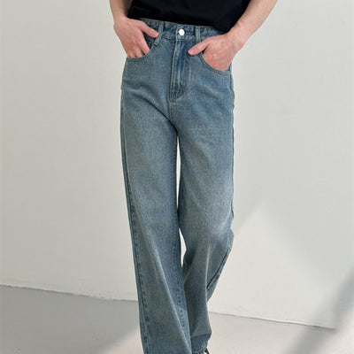 Jeans Rectos Holgados para Hombre - Versátiles y Cómodos