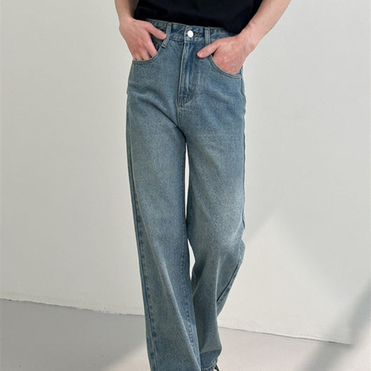 Jeans Rectos Holgados para Hombre - Versátiles y Cómodos