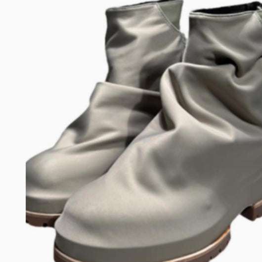 Botas Altas de Cuero Plisado con Plataforma para Hombre - Estilo Caballero - Image 12
