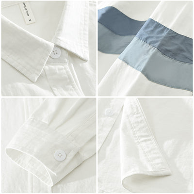Camisa Suelta Artística Versátil para Hombre - Image 15