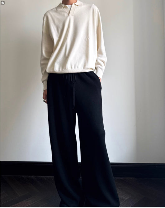 Suéter Polo de Lana Pura Estilo Old Money - Image 12