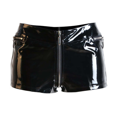 Pantalones Cortos de Cuero Punk para Mujer - Image 9