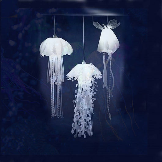 Lámpara Medusa de Fibra Óptica - Araña LED Moderna para Sala y Dormitorio - Image 11