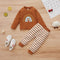 Conjunto Deportivo para Niñas Arcoíris de Algodón con Sudadera y Pantalón