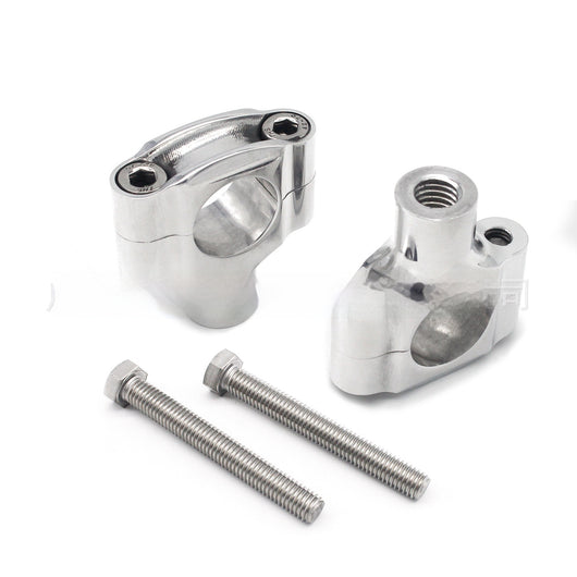 Manillar Universal de Diámetro Ajustable para Motos - Acabado Plateado - Image 6