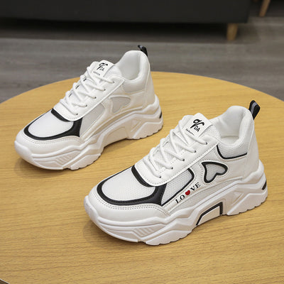 Zapatillas Deportivas Blancas Plataforma Elevadora para Mujer - Image 5