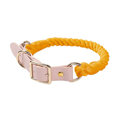 Collar Tejido a Mano de Algodón y Cuero PU para Mascotas - Image 5