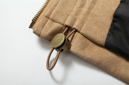 Chamarra con Capucha Estilo Punk Vintage Desgastado - Image 10