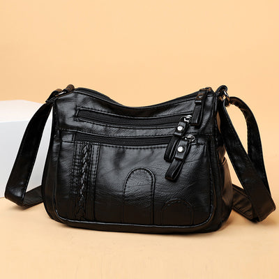 Bolso Bandolera de Cuero Suave para Mujer Madura - Elegancia y Comodidad - Image 3