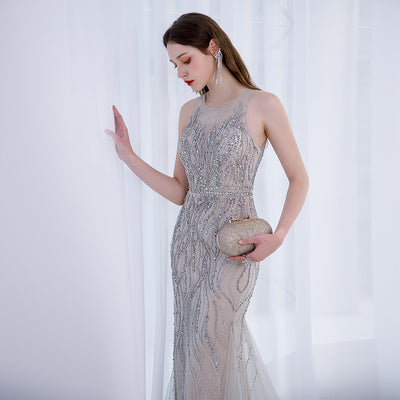 Vestido de Noche Elegante Silueta Sirena para Eventos Exclusivos - Image 12