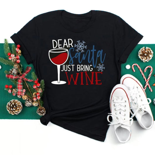 Playera Navideña de Parejas con Copas de Vino - Diseño Unisex - Image 11
