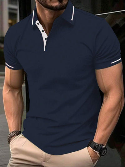 Camisa Casual Transpirable de Manga Corta para Negocios y Commuting - Image 9