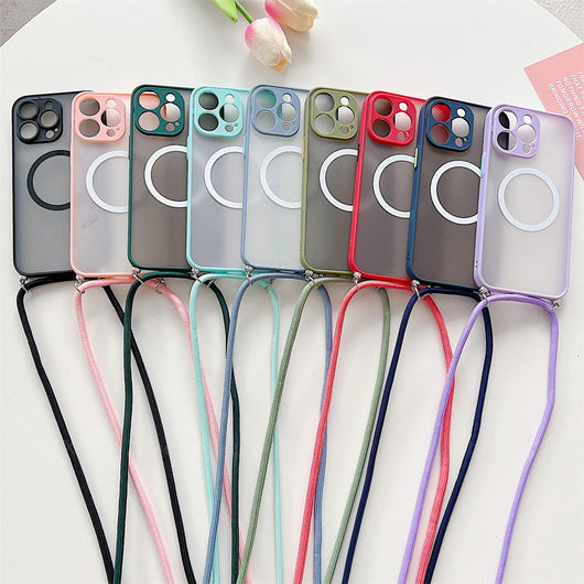 Funda Transparente con Cordón Magnético para Celular - Image 2