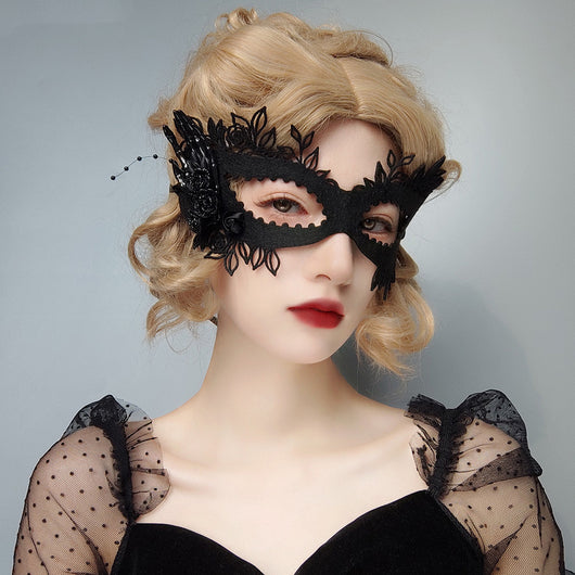 Antifaz Mascarada Elegante con Rosas para Mujer - Image 10