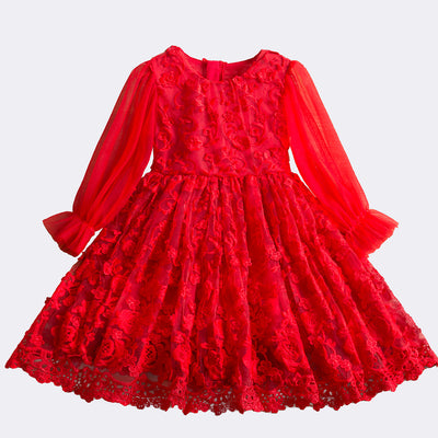 Vestido de Niña con Encaje Estilo Coreano - Image 5