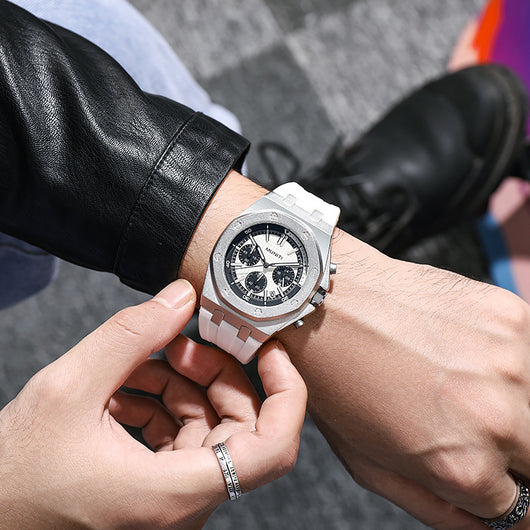Reloj de Cuarzo para Hombre Resistente al Agua con Luz Nocturna