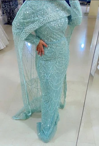 Vestido Largo de Lujo Pearl con Caída Elegante - Image 15