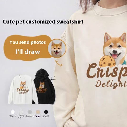 Sudadera Personalizada para Mascotas - Diseño Gatos y Perros Otoño Invierno