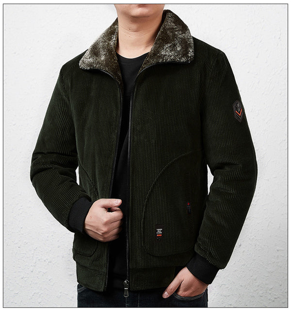 Chaqueta Cortavientos Casual para Hombre - Otoño e Invierno