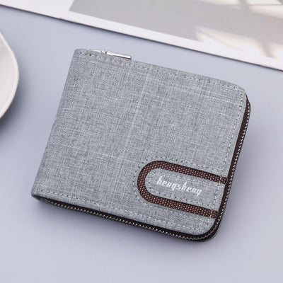 Billetera Corta Multifuncional de Lona para Hombre - Image 12