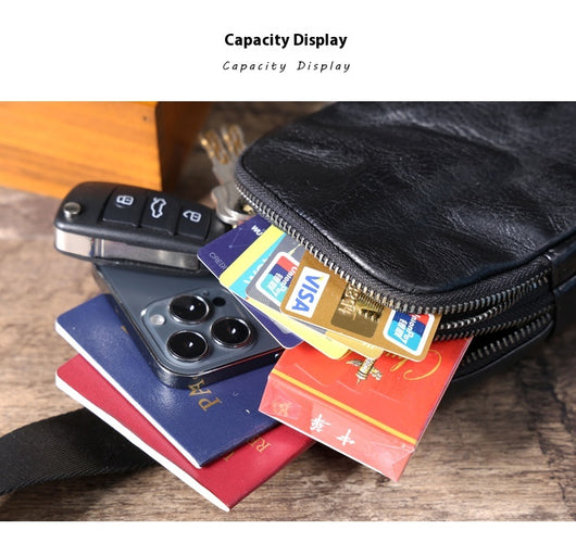 Bolsa Mensajero de Cuero Genuino Cowhide para Hombre - Image 13