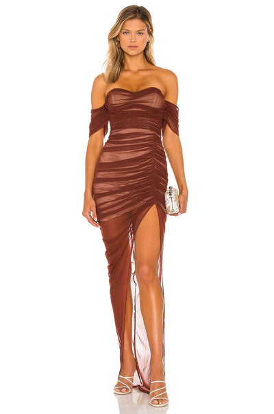 Vestido de Fiesta Asimétrico en Malla Transparente - Image 15