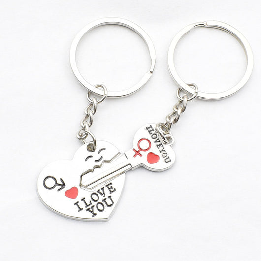 Llavero de Corazón para Parejas - Diseño Secreto del Amor