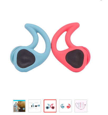 Tapones de Oído para Natación de Silicona Suave - Impermeables y Antipolvo - Image 5